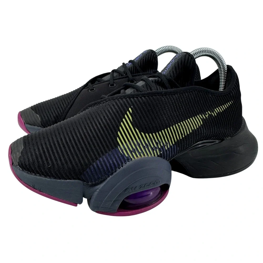 Nike‎ Air Zoom SuperRep 2 Training Shoes Womens 7 Black Cyber CU5925-010 HIIT